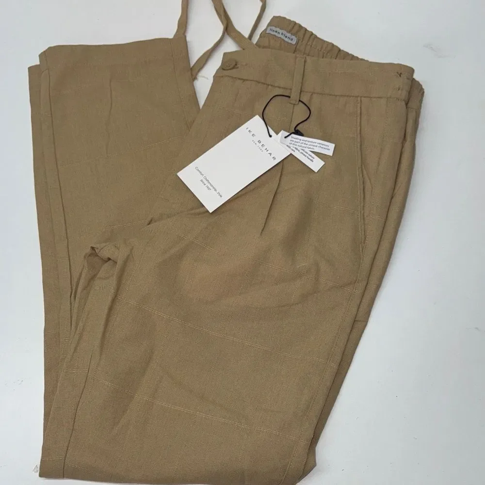 🔥Ike Behar Khaki Chinos for Men linen sz XXL New